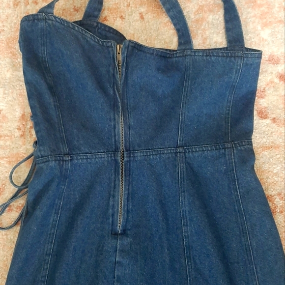 BB Dakota Dark Denim Mini Dress - Picture 4 of 8